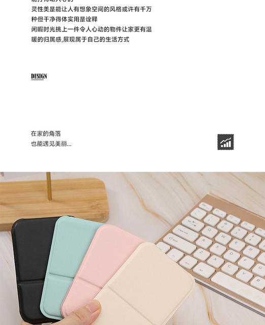 Desktop Small Mirror Rice White Handheld Mirror Portable Edge Grinding Mirror Pure White Printing Folding Makeup Mirror Simple Makeup Mirror detail 4