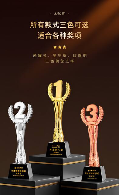 Customized Trophy for Annual Meeting, Creative Outstanding Employee Recognition, Singing and Dancing Competition, Resin Crystal Trophy Customization detail 10