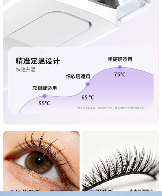 Jinzheng Electric Heated Eyelash Curler Portable Long-Lasting Styling Rechargeable Eyelash Curler for Cross-Border Use detail 10
