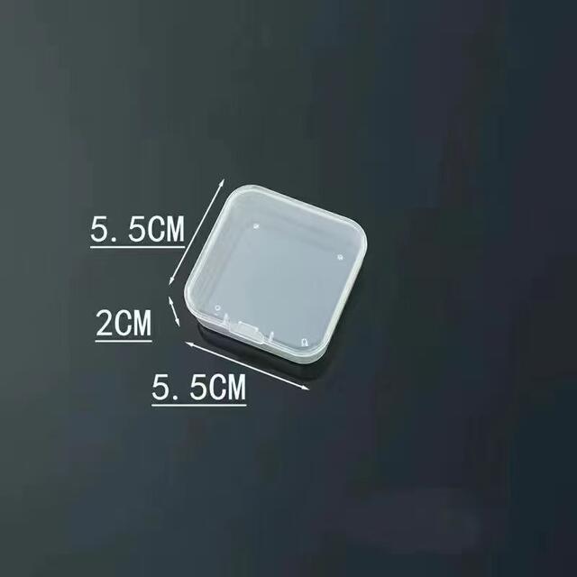 Rectangular Transparent Plastic Box Bean Storage Box Pp Flip Box Hardware Plastic Parts Packaging Empty Box Small Box detail 3