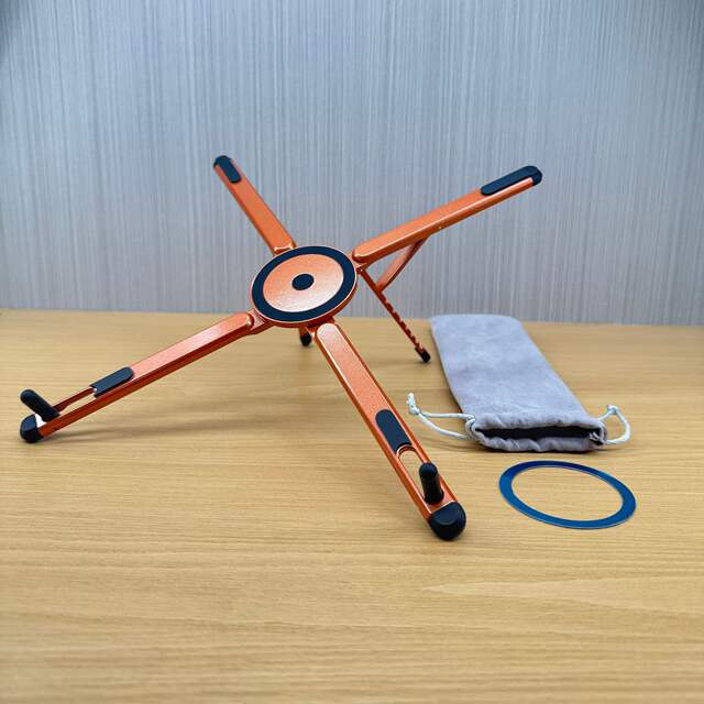 Magnetic Phone Holder Desktop Tripod Aluminum Alloy Carabiner Foldable Portable Travel Carabiner Magnetic Suction detail 3