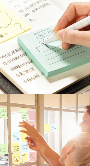 Effective Sticky Notes Can Be Pasted with Colorful 76*76 Sticky Notes for Student Office Use, Can Be Peeled Off and Can Be Sticky Notes detail 7