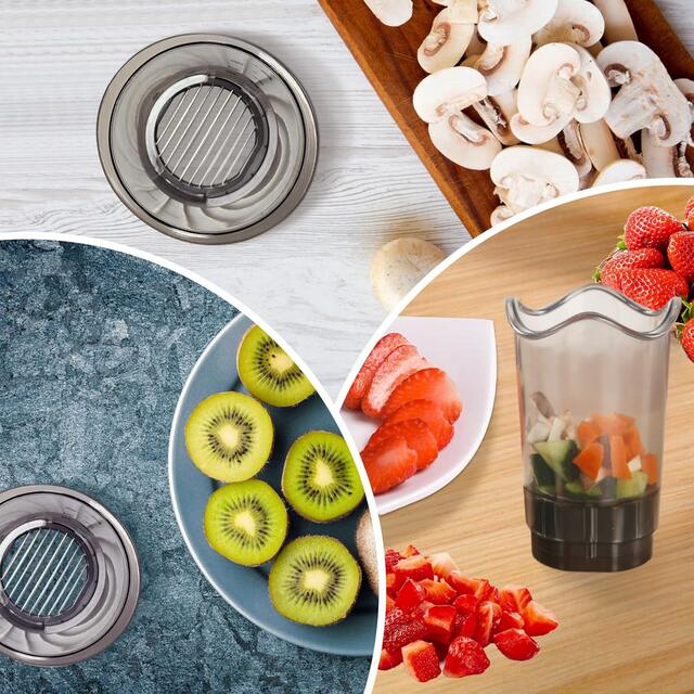 Vegetable and Fruit Slicing Cup, Three-In-One Chopper, Multifunctional Kitchen Tool, Mushroom Dicer, Multi-Purpose Household Use detail 9