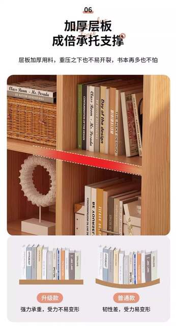 Low Cabinet Storage Cabinet Bookshelf Storage Rack Floor-Standing Bookcase Home Storage Cabinet Layered Rack Eight-Compartment Cabinet Grid Cabinet detail 10