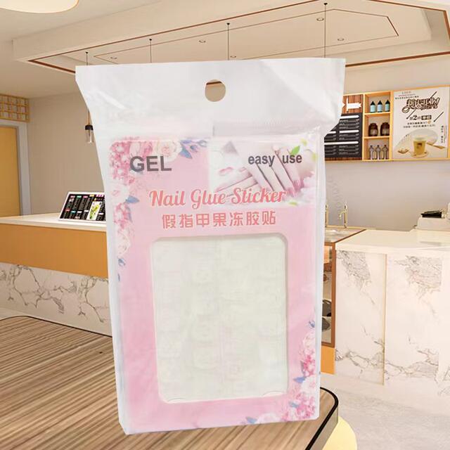 Jelly Gel Manicure Sticker High Viscosity Waterproof Nail Gel for Wearing Nail Sticker Removable Extremely Sticky Double-sided Adhesive detail 7