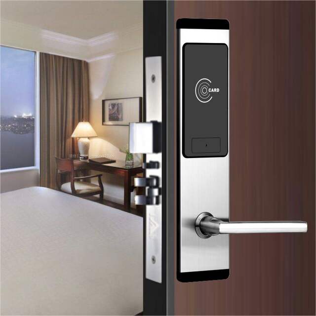 Hotel credit card lock hotel electronic lock apartment anti-theft sensor lock smart lock mobile phone networking password lock magnetic card lock detail 9