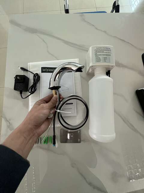 Faucet-Style Sensor Soap Dispenser Hotel and Mall Countertop Sensor Soap Dispenser Soap Foam Dispenser detail 5