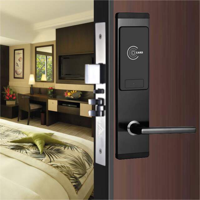 Hotel credit card lock hotel electronic lock apartment anti-theft sensor lock smart lock mobile phone networking password lock magnetic card lock detail 10
