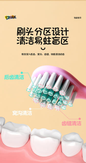 Step-by-step tooth protection antibacterial children's toothbrush 2 Pack 0-3-6-9 years old baby soft bristle toothbrush factory wholesale detail 8