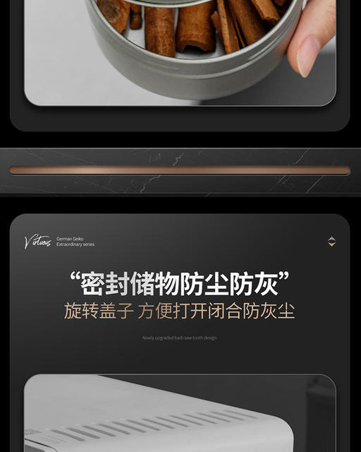 Tinplate household kitchen refrigerator magnetic seasoning box with lid Spice Box mini ingredients storage box seasoning jar detail 12