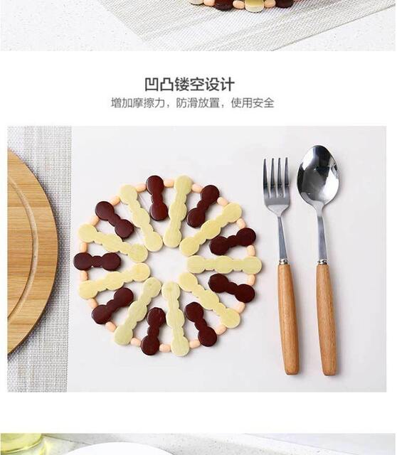 Premium Bamboo Heat Insulation Mat, Anti-Scalding and Heat-Resistant Mat for Dishes, Casserole Mats, Table Mats, Bowl Mats, Tea Cup Mats, Plate Mats detail 8