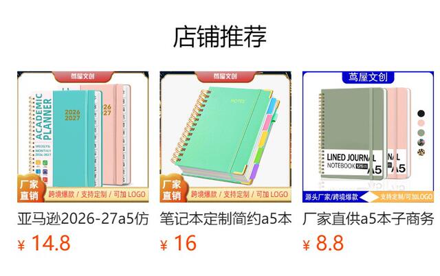 Cross-Border Amazon A5 Notebook Customized 2027 English Annual Planner Spiral-Bound Schedule Notebook Notepad detail 1