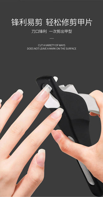 Nail Art Stainless Steel Splash-proof Nail Clipper French U-shaped Nail Clipper Nail Clipper detail 5