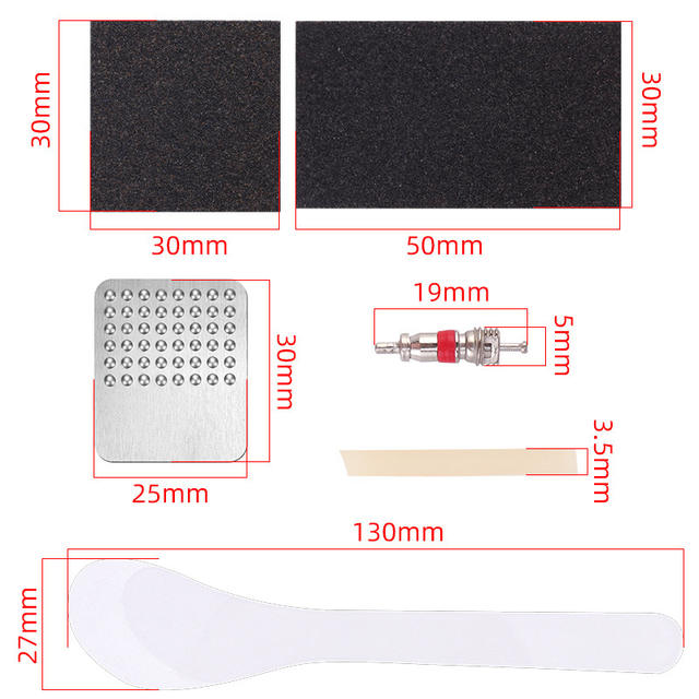 Cold Repair Glue Tire Patch Tire Quick Repair Glue-Free Tool Box Tire Lever Bicycle Tire Repair Tool Set detail 4