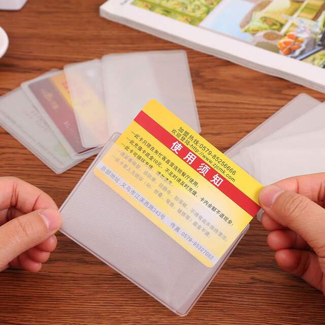 Cross-Border Card Holder, Card Brick, Small Card Holder, Id Card Holder, Bus Card Holder, Anti-Magnetic Document Card Holder, Transparent Work Badge Holder detail 12