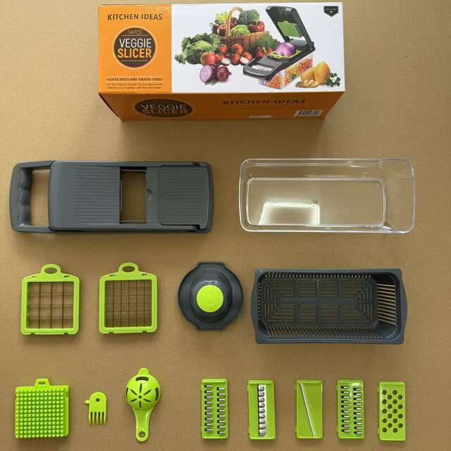 Cross-Border Amazon Multifunctional Vegetable Cutting Tool Kitchen Dicer Grater Shredder Vegetable Chopper