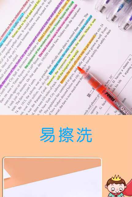 Snow White Direct Liquid Fluorescent Marker Pen 626 Colorful Fluorescent Marker Pen for Students, Candy-Colored, Odorless, for Highlighting Key Points detail 12