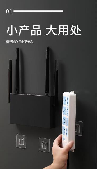 Double-Row Snap Hook Strong Adhesive Traceless Hook Clip Transparent No-Drill Sticky Hook Multifunctional Storage Rack Fixer detail 3