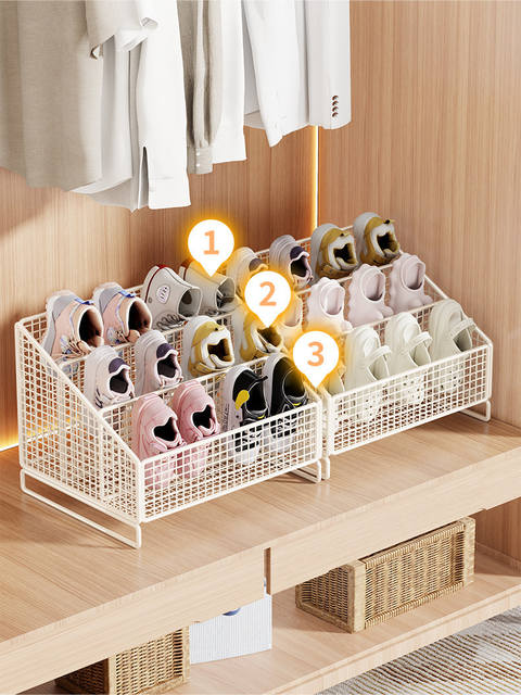 Multi-Layer Shoe Storage Rack for Children's Shoes in the Cabinet, Small Shoe Rack for Home Use in the Wardrobe, Layered Storage Rack for Baby Shoes detail 5