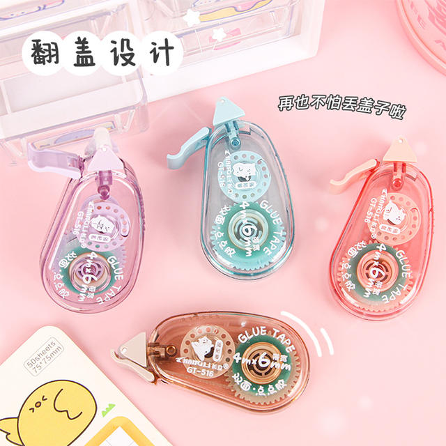Dot Adhesive High Viscosity Correction Tape Dot Transparent Double-sided Adhesive Tape Student Special Large Capacity Hand Account Adhesive Tape detail 11