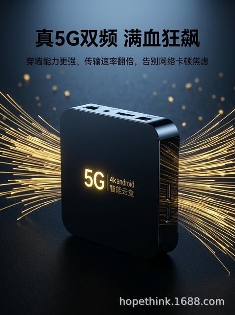 Internet Tv Set-Top Box Tv 5g Dual-Band Bluetooth Wifi Supports High-Definition Playback and Screen Projection, Supports Projector detail 3
