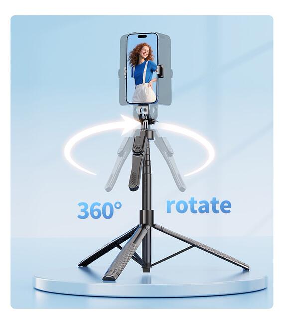 K29 Mobile Phone Bluetooth Remote Control Tripod Selfie Stick Four-Axis Handheld Stabilizer Live Broadcast Floor Stand 2.15m detail 8
