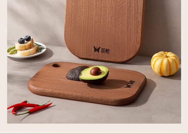 Double-Sided Cutting Board Made of Whole Wood from Double-Rolled Ebony Wood, Suitable for Home Use, Kitchen-Specific, Antibacterial Chopping Board detail 3