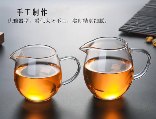 Factory wholesale fair cup glass heat-resistant transparent tea filter kung fu tea set tea sea tea suit detail 4