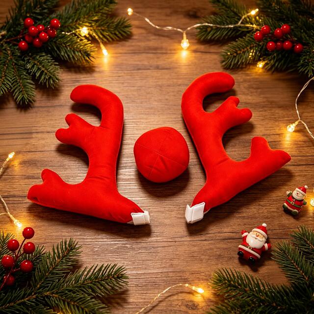 Christmas Car Roof Decoration Antlers Christmas Decorations Personalized Car Ornaments Car Show Event detail 6