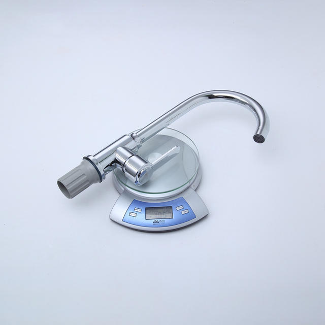 Kitchen Faucet Hot and Cold Stainless Steel Sink Faucet Perforated Ball Joint Large Curved Sink Hot and Cold Faucet detail 9