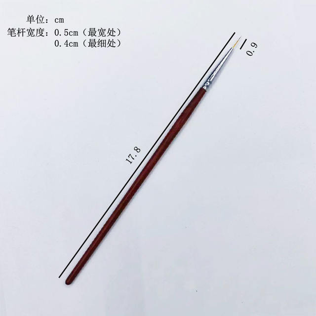 Factory Direct Sales Nail Art Drawing Pen Wooden Pole Thin Drawing Pen Hook Line Pen Color Painting Flower Pen Bjd Facial Pen Wholesale detail 6