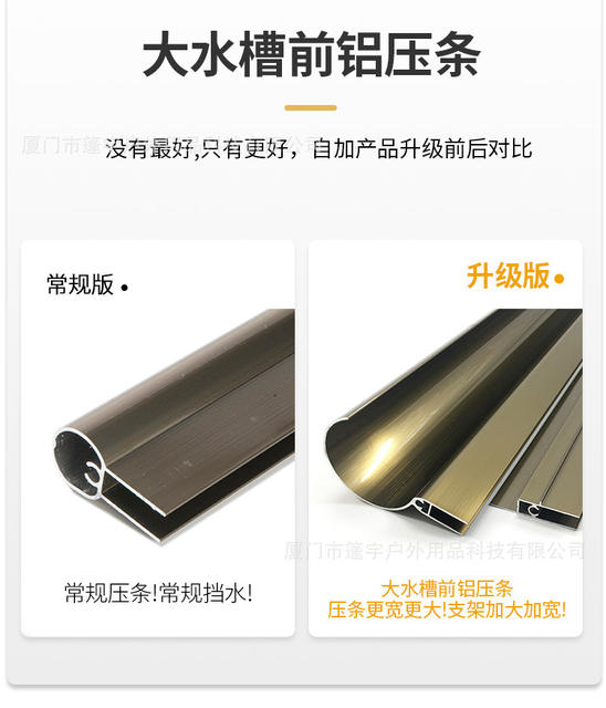Aluminum Alloy Bracket Transparent Rain Shelter Large Water Trough Sunshade Rain Protection Balcony Eaves Courtyard Outdoor Window Awning Cross-Border detail 5