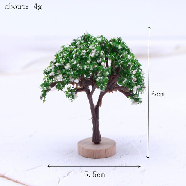 Miniature Garden Artificial Landscape Trees, Plastic Building Model Trees, Ob11 Micro-Landscape Scene Making Materials detail 10