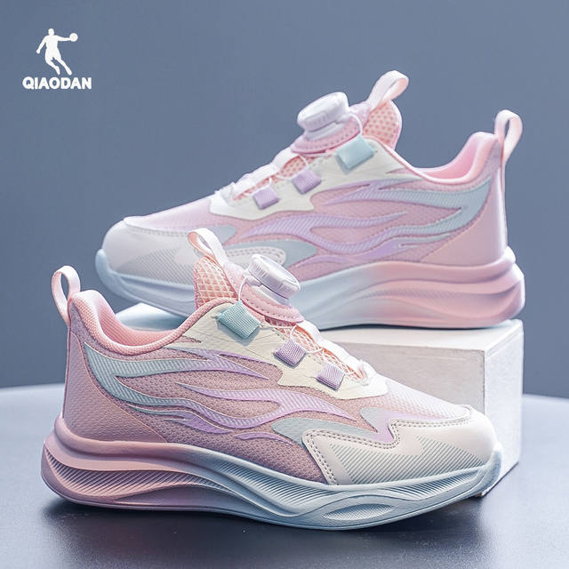 Jordan Girls' Sports Shoes Kidsren's Shoes 2026 New Breathable Casual Summer Mesh Running Shoes for Middle and Large Kidsren