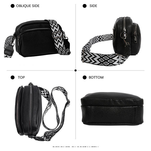 Cross-Border 2025 New Fashion Women's Bag, High-End Simple and Elegant Shoulder Crossbody Bag, Versatile Retro Small Square Bag detail 6