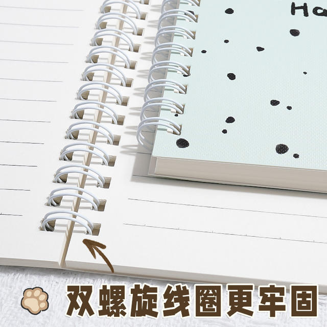 Full Department Cute Cartoon Coil Super Thick Notebook Junior High School Notebook High Color Value Thickened ins Fresh detail 2