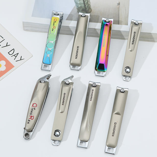 Jinda Qiangmen T6626-6 large carbon steel nail clippers flat nail clippers home manicure nail tools wholesale detail 3