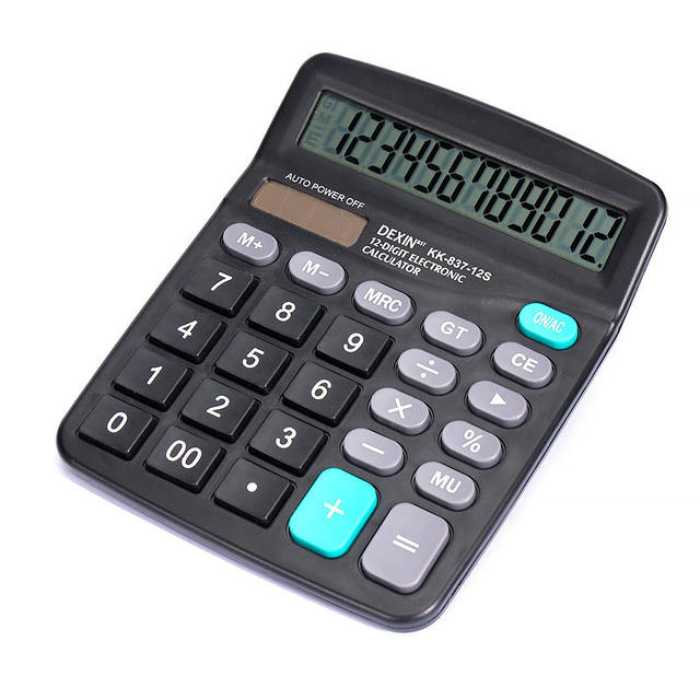 Office Supplies 837 Solar Calculator Dual Power Supply 12-Bit Large Display Accounting Computer Cross-Border Supply detail 7