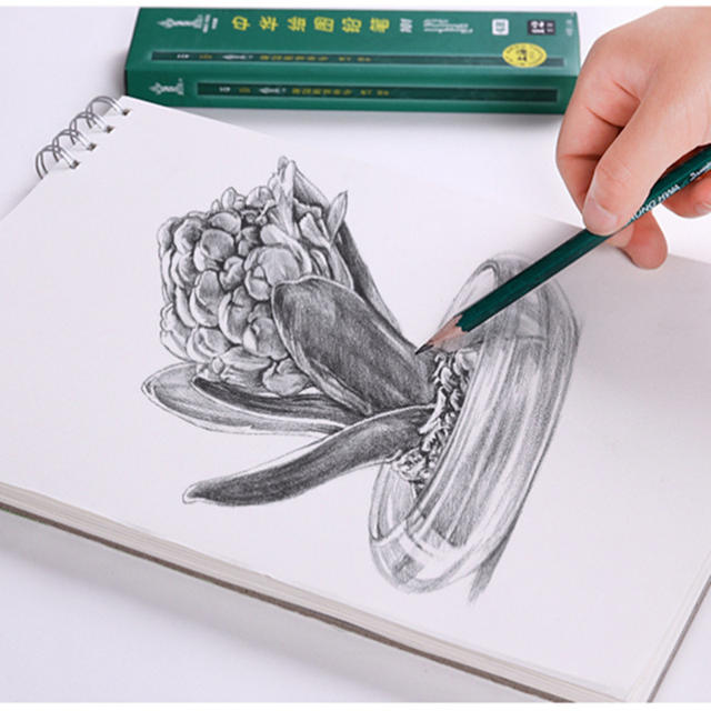 Chinese Pencil Hb/H/2H/3H/6H/B/2B/3B/4B/5B/6B/8B Zhonghua Brand Student Drawing Pencil detail 11