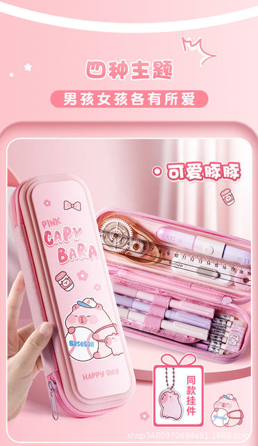 Cartoon Pencil Case for Men and Women Pencil Bag First Grade Large Capacity Pencil Case detail 8