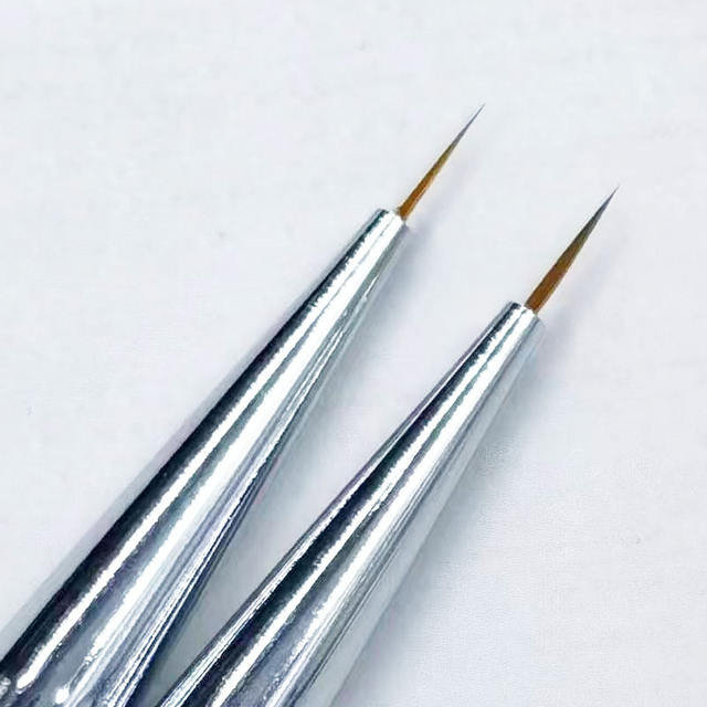 Factory Direct Sales Nail Art Drawing Pen Pearlescent White Wood Pole Thin Drawing Hook Line Pen Color Painting Flower Pen Bjd Facial Pen detail 3