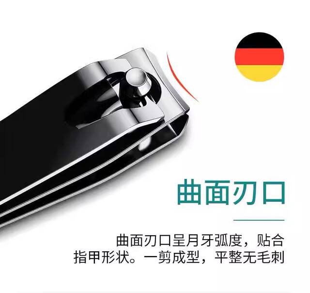 German Original Nail Clipper Single Large Nail Clipper Manicure with Nail Polishing Tool Oblique Mouth Imported Model detail 6