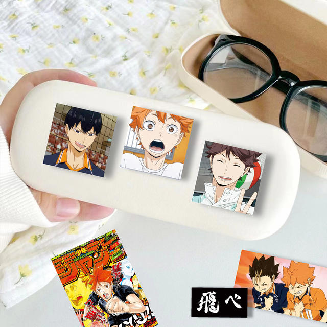 Volleyball Juvenile Sticker Day to Xiangyang Shadow Mountain Feixiong Around Black and White Day Dummy Decoration Journal Mobile Phone Hand Account Sticker detail 5