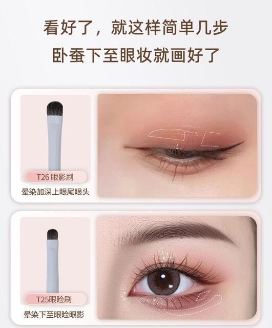 Eye shadow brush details brush eye down to brush small horse hair eyeliner brush fine small size eyeliner makeup brush tear groove concealer detail 5