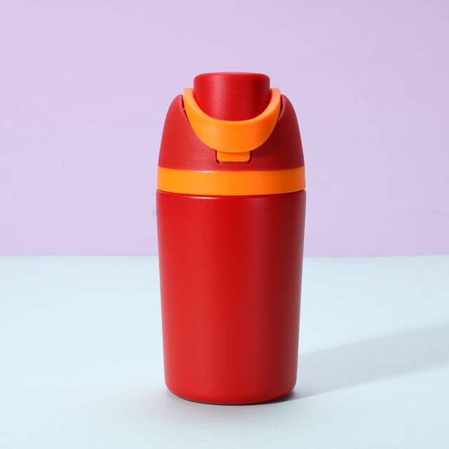 Amazon's New 12oz Sports Water Cup Thermos Cup Customized Portable Mini Kidsren's Double-Drink Thermos Water Bottle detail 5