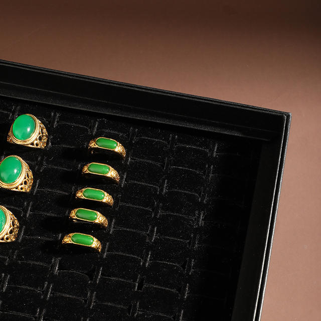 Manufacturer's Spot Wholesale 100-Hole Ring Box Jewelry Display Box Dust-Proof Transparent Storage Box with Lid detail 4