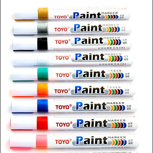 Original Genuine Toyo Toyo Paint Pen Sa101 White Tire Mark Paint Oil Pen Touch-Up Pen Not Easy to Fade