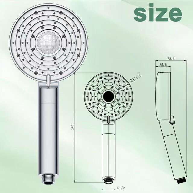 Cross-Border Hot-Selling 10-Function Pressurized Filtered Showerhead with Spray Gun Set, Concealed Installation American-Style Shower Set detail 2