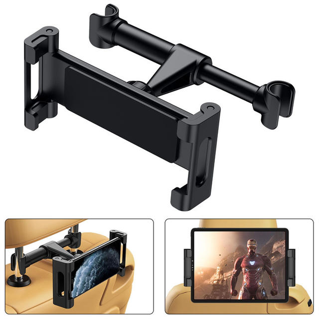 Cross-Border Popular Car Rear Pillow Holder Mobile Phone Tablet Car Rear Seat Mobile Phone Stretch Telescopic Holder detail 2