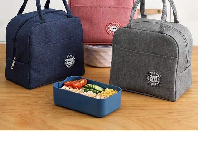 Lunch Bag Cationic Lunch Box Bag Oxford Cloth Thermal Insulation Bag Thickeneded Waterproof Aluminum Foil Satchel Lunch Box Bag detail 4